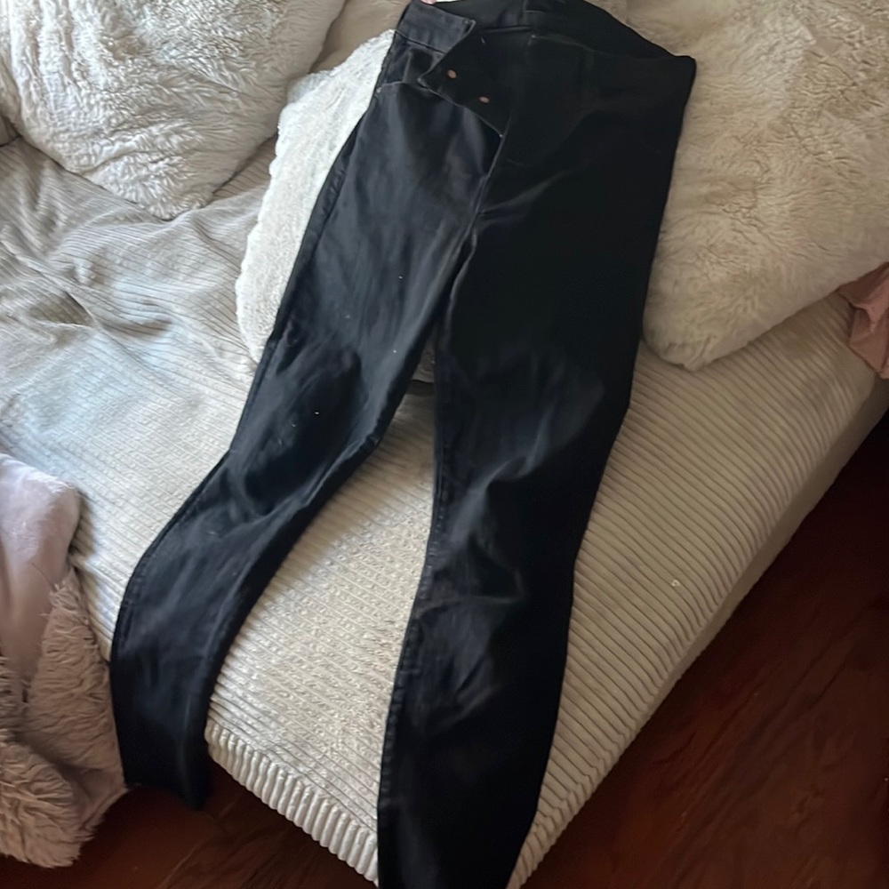 NWOT black size 28 Mother ankle frey jeans